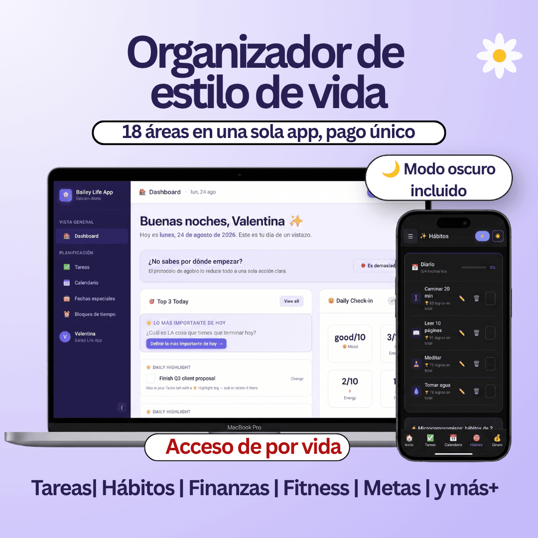 Bailey Life — Tu semana completa en un solo lugar.